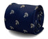 navy mens tie with mushroom design